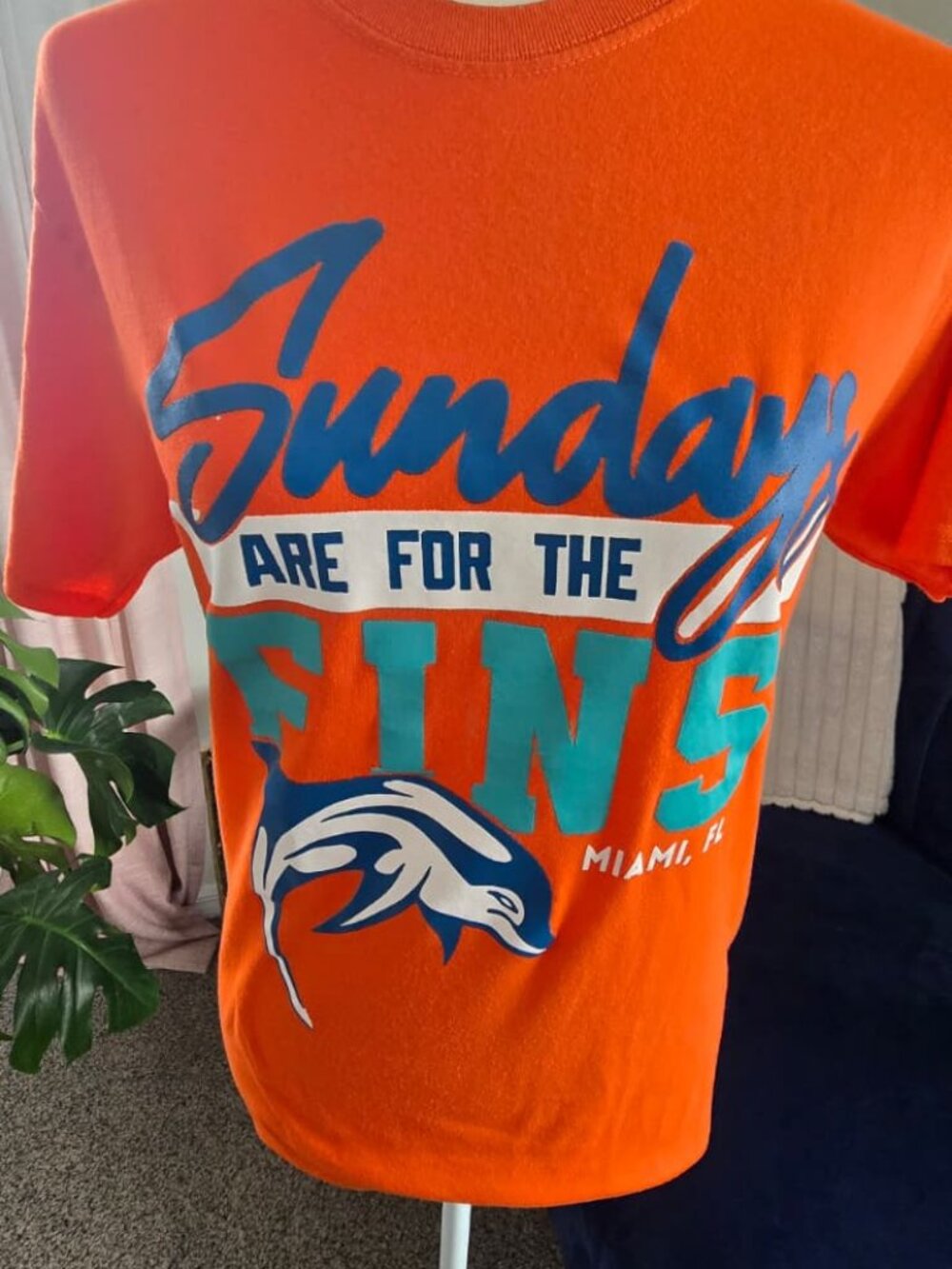 Vintage Miami Dolphins "Sundays Are For The Fins" Tee - Size S